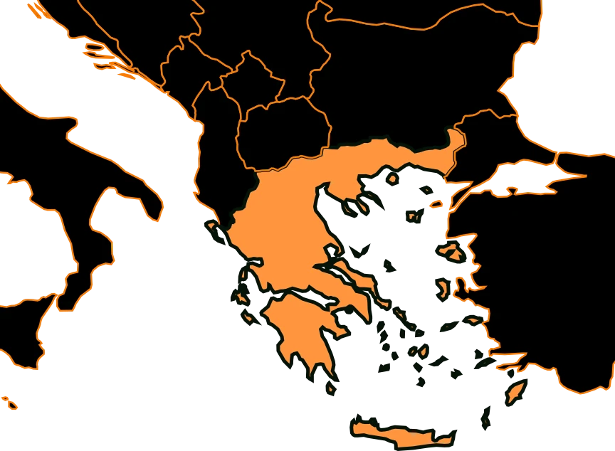 Mapa de Grecia