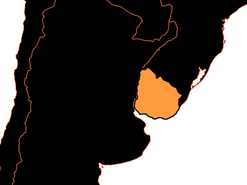 Mapa de Uruguay